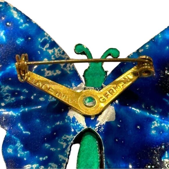 Butterfly brooch made in West Germany Vintage, retired, rare. Scarce - Picture 8 of 9